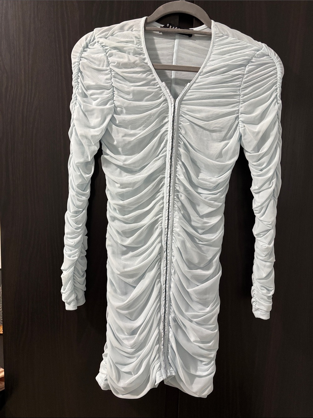 Light blue ruffle dress